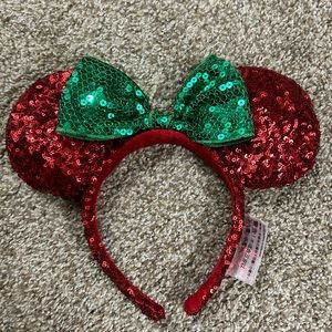 Disney Red and Green Sequin Mickey Ears.